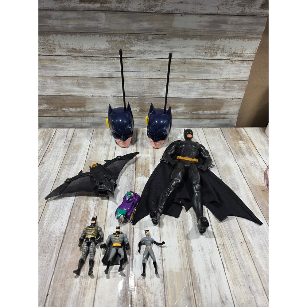 Batman Action Figure‎ Lot 6 Pieces Joker Batwing Walkie Talkies READ